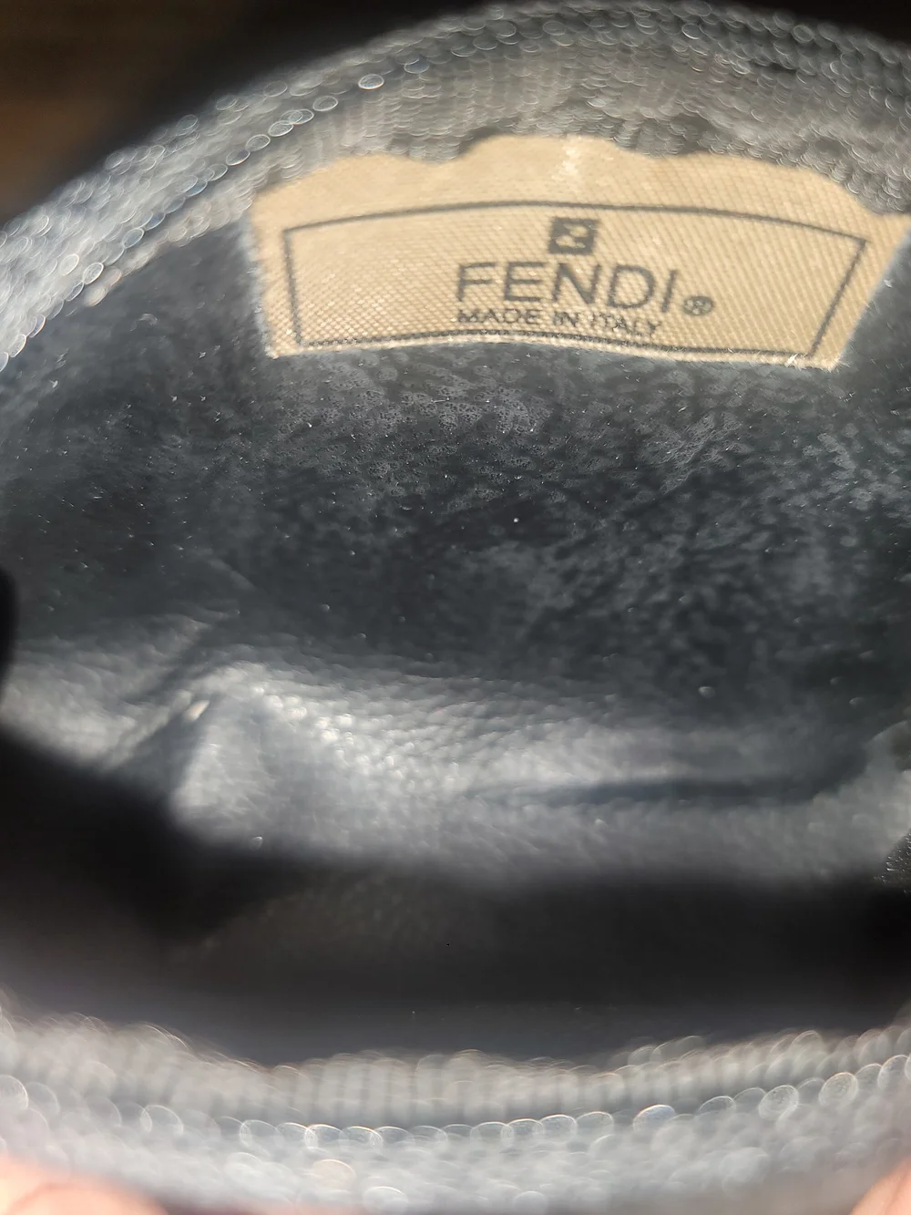 Fendi Vintage Stripe Coin Purse With Gold Clip